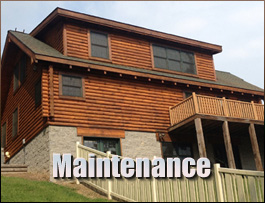  Roaring Gap, North Carolina Log Home Maintenance